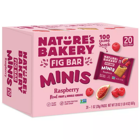 Nature's Bakery Raspberry Fig Bar MINIS, 20oz, 20 Count