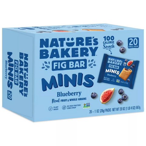 Nature's Bakery Blueberry Fig Bar MINIS, 20oz, 20 Count