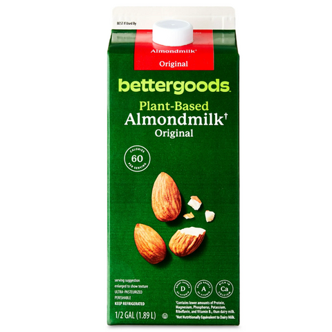 bettergoods Plant-Based Original Almondmilk, Half Gallon