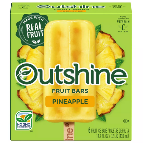 Outshine Pineapple Frozen Fruit Bar, Count