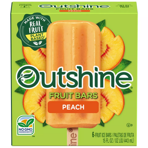 Outshine Peach Frozen Fruit Bar, Count