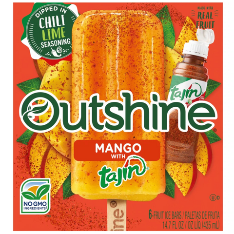 Outshine Mango with Tajin  Frozen Fruit Bar, Count