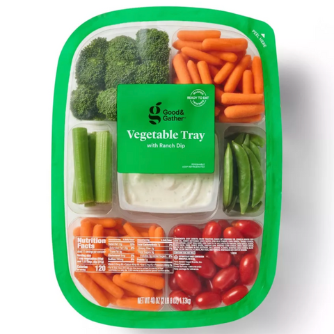 Good & Gather™ Vegetable Tray with Ranch Dip, 40oz