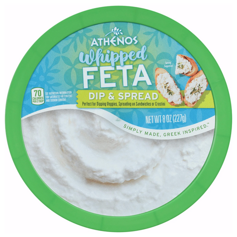 Athenos Traditional Whipped Feta Gluten Free Cheese Dip & Spread, 8oz