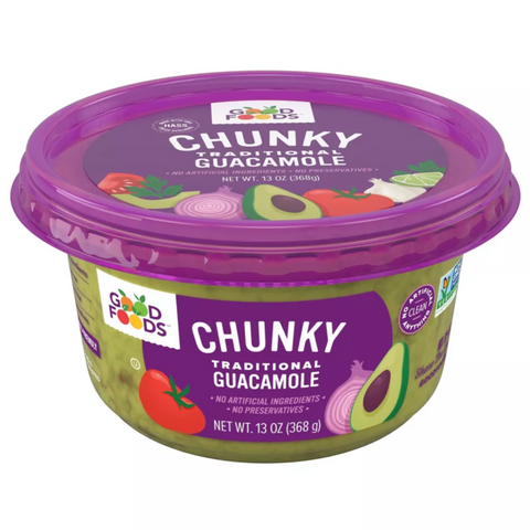 Good Foods Chunky Traditional Guacamole, 13oz