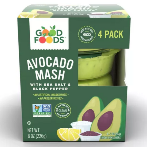 Good Foods Avocado Mash, 8oz, 4 Count