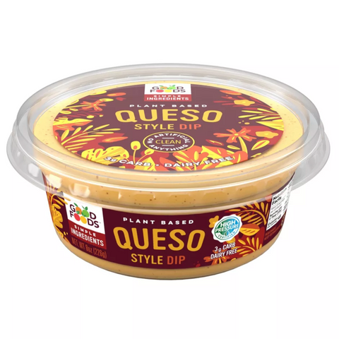 Good Foods Plant Based Queso Style Dip, 8oz