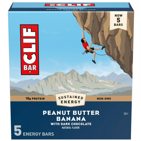 Clif Bar Peanut Butter Banana with Dark Chocolate, 5 Ct