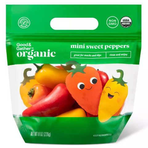 Good & Gather™ Organic Mini Sweet Peppers, 8oz