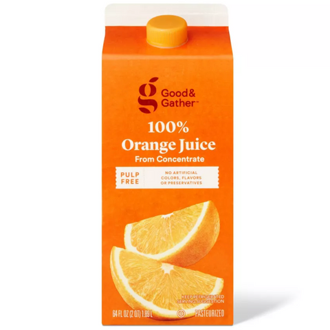 Good & Gather™ Pulp Free 100% Orange Juice From Concentrate, 64 fl oz