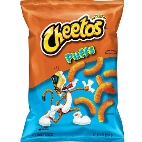 Cheetos Puffs, Cheese Flavored Snacks, 8 oz.