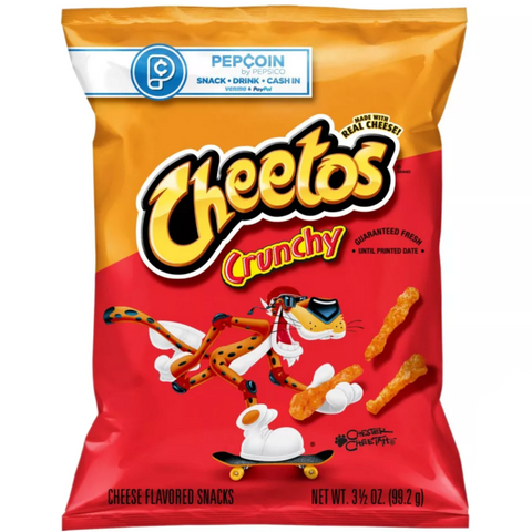 Cheetos Crunchy Cheese Flavored Snacks, 3.5oz