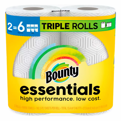 Bounty Essentials Select-A-Size Paper Towels, 2 Count