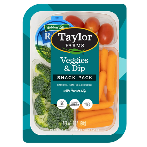 Taylor Farms Veggies & Dip Snack Pack, 7 oz