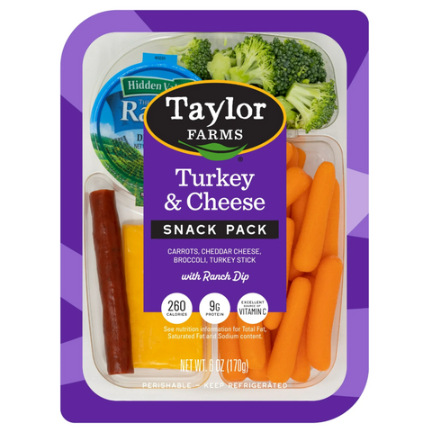 Taylor Farms Turkey & Cheddar Snack Pack, 6 oz