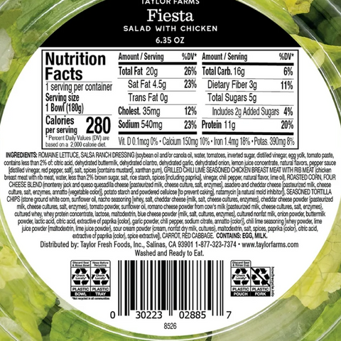 Taylor Farms Fiesta Chicken Salad, 5.5 oz