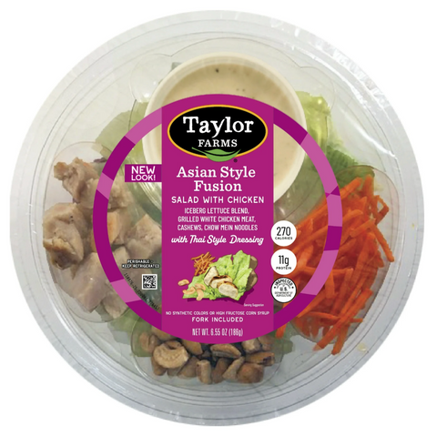 Taylor Farms Asian Style Cashew Crunch with Chicken Salad Bowl, 6.55 oz