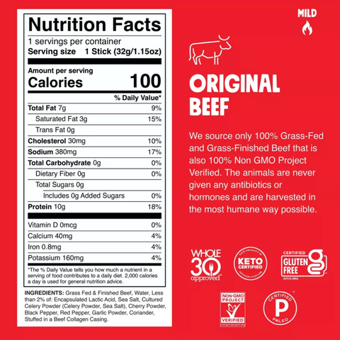 Chomps Original Beef, 9.2oz, 8 Count