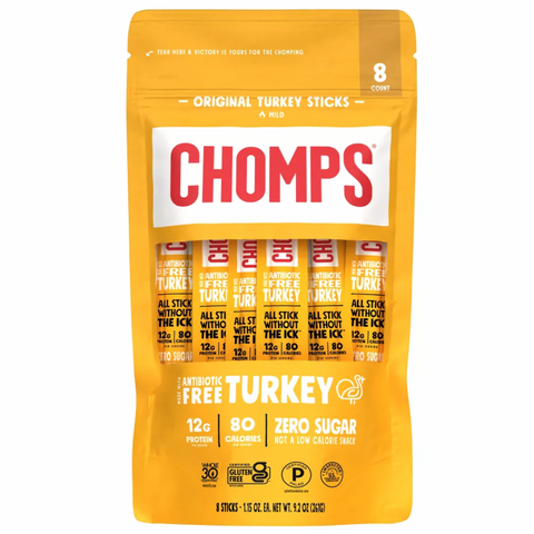 Chomps Original Turkey Sticks, 9.2oz, 8 Count