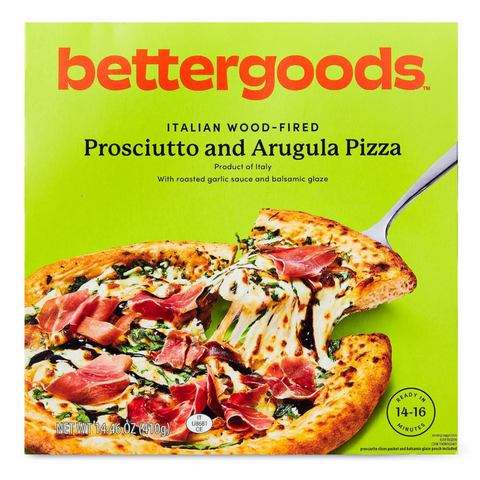 bettergoods Italian Wood-Fired Prosciutto and Arugula Frozen Pizza, 14.46 oz