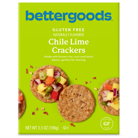 bettergoods Gluten-Free Chile Lime Crackers, 3.5 oz