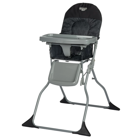 Cosco Kids Simple Fold High Chair, Noir Dot