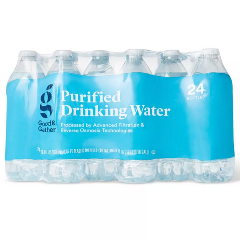 Good & Gather™ Purified Drinking Water, 16.9 fl oz Bottles, 24 Count