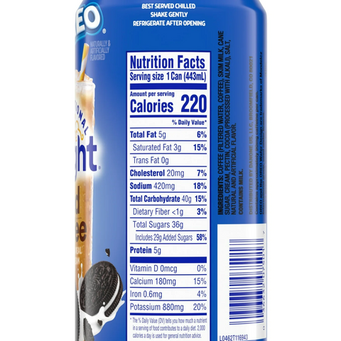 International Delight Ready to Drink Oreo Iced Coffee, 15 fl oz