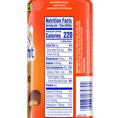 International Delight Ready to Drink REESE'S Iced Coffee, 15 fl oz