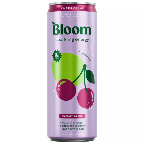 Bloom Cherry Lime Energy Drink, 12 fl oz