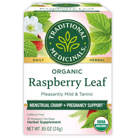 Traditional Medicinals Raspberry Leaf Organic Tea, 16 Count