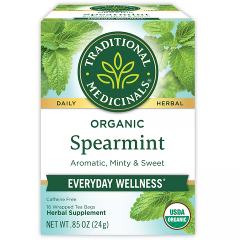 Traditional Medicinals Organic Spearmint Herbal Tea, 16 Count