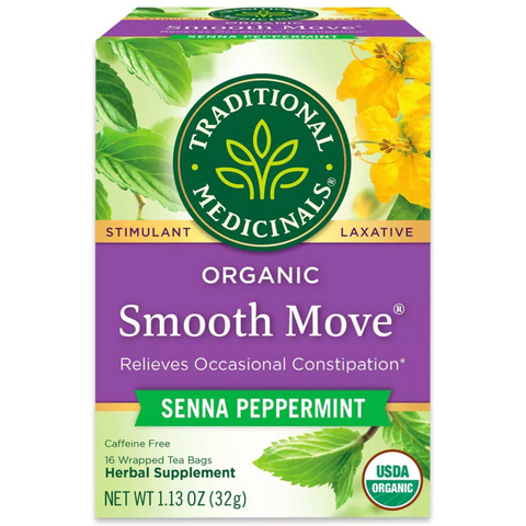 Traditional Medicinals Smooth Move Peppermint Tea Bags, 16 Count