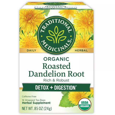 Traditional Medicinals Organic Dandelion Herbal Tea, 16 Count