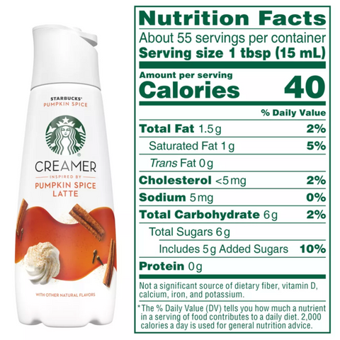 Starbucks Pumpkin Spice Coffee Creamer, 28 fl oz