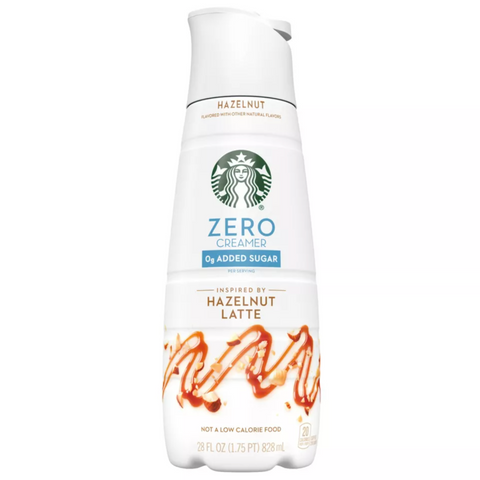 Starbucks Zero Sugar Hazelnut Latte Coffee Creamer, 28 fl oz