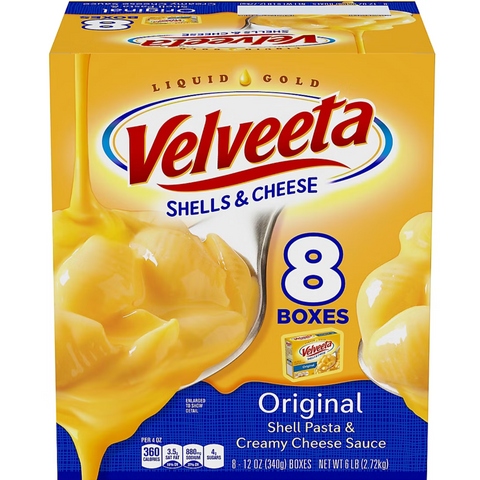 Velveeta Shells & Cheese Original Shell Pasta Meal, 12 oz., 8 Count