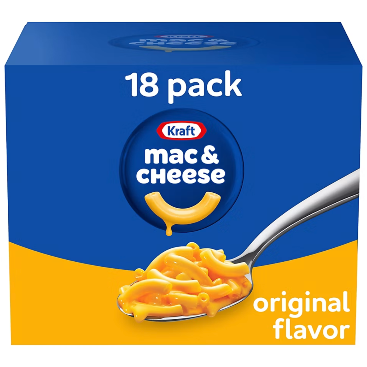 Kraft Original Mac & Cheese Macaroni And Cheese Dinner, 7.25 Oz., 18 C ...