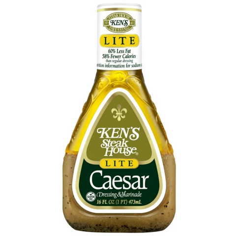 Ken's Steak House Lite Caesar Salad Dressing, 16oz