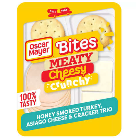 Oscar Mayer Bites with Turkey, Asiago Cheese and Crackers, 3.3oz