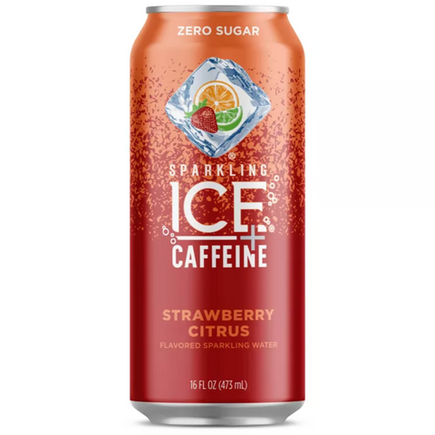 Sparkling Ice + Caffeine Strawberry Citrus, 16 fl oz