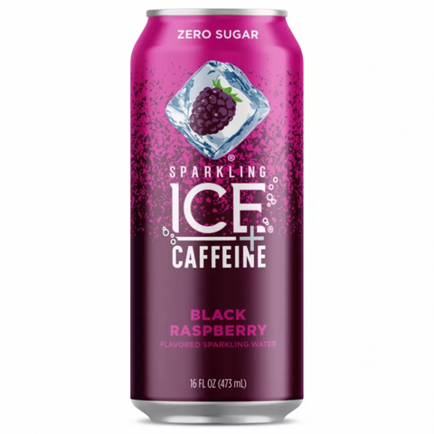 Sparkling Ice + Caffeine Black Raspberry, 16 fl oz