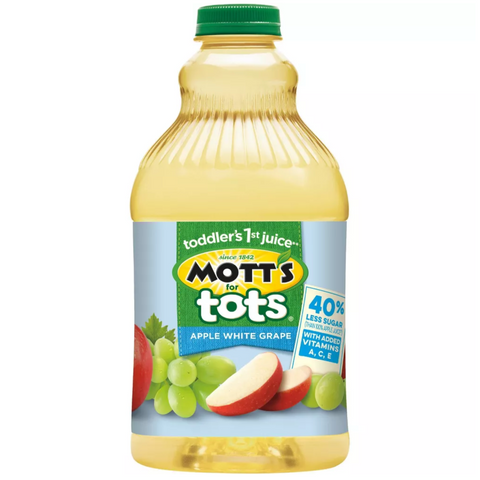 Mott's for Tots Apple White Grape Juice, 64 Fl Oz