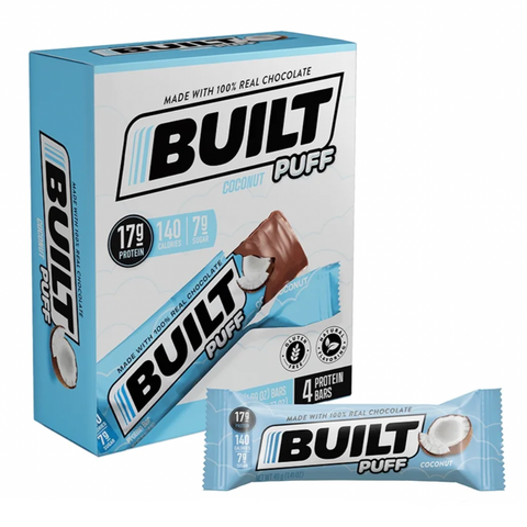 Built Bar Coconut Puff Protein Bars, 4 Count