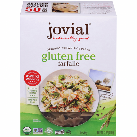 Jovial Organic Brown Rice Farfalle, 12oz