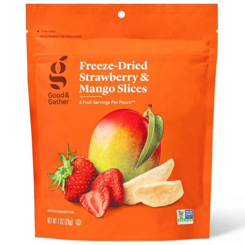 Good & Gather™ Freeze Dried Mango & Strawberry Slices, 1oz