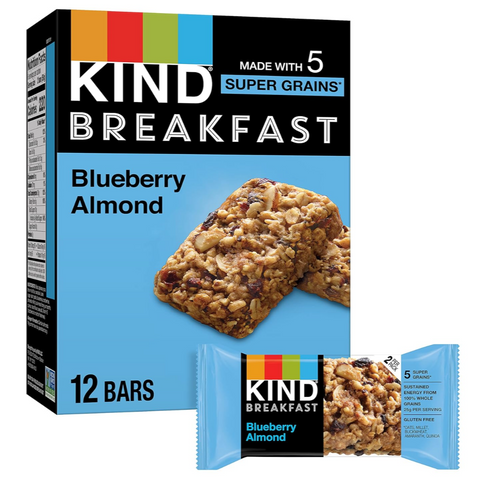 KIND Breakfast Bars, Blueberry Almond, 12 Count