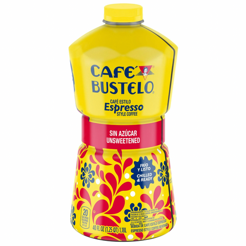 Café Bustelo Unsweetened Espresso-Style Iced Coffee, 40 oz