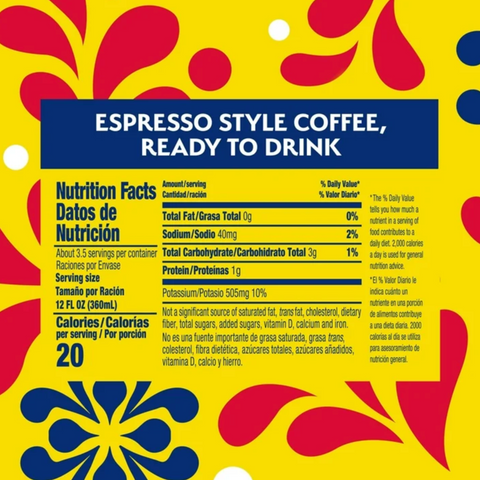 Café Bustelo Unsweetened Espresso-Style Iced Coffee, 40 oz