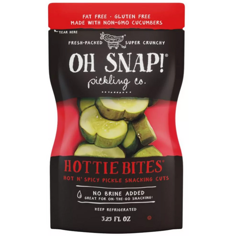 OH SNAP! Hottie Bites Fresh Dill Pickle Snacking Cuts, 3.25 fl oz